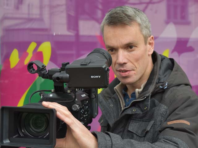 Christoph Schuchardt mit Sony FS 7